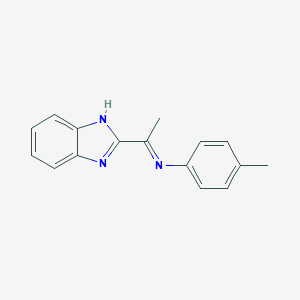 molecular formula C16H15N3 B375284 N-[1-(1H-benzimidazol-2-yl)ethylidene]-N-(4-methylphenyl)amine 