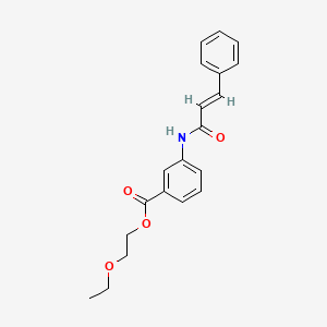 2-ethoxyethyl 3-(cinnamoylamino)benzoate