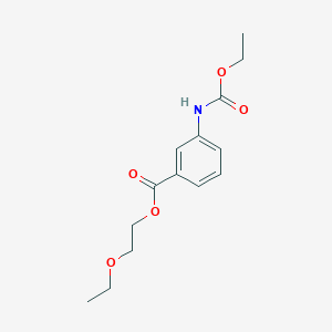 molecular formula C14H19NO5 B3752861 2-ETHOXYETHYL 3-((ETHOXYCARBONYL)AMINO)BENZOATE 