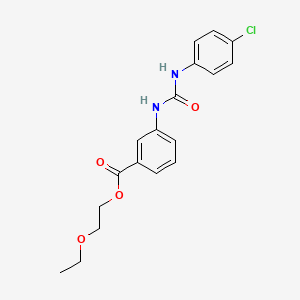 2-Ethoxyethyl 3-[(4-chlorophenyl)carbamoylamino]benzoate