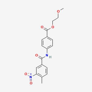 2-methoxyethyl 4-[(4-methyl-3-nitrobenzoyl)amino]benzoate