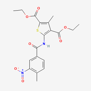 diethyl 3-methyl-5-[(4-methyl-3-nitrobenzoyl)amino]-2,4-thiophenedicarboxylate