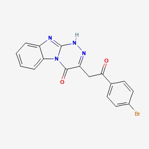 3-[2-(4-bromophenyl)-2-oxoethyl]-1H-[1,2,4]triazino[4,3-a]benzimidazol-4-one