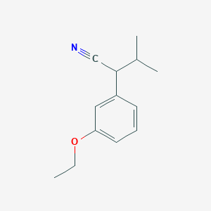 molecular formula C13H17NO B037529 2-(3-Ethoxyphenyl)-3-methylbutanenitrile CAS No. 120352-96-7