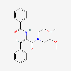 N-(1-{[bis(2-methoxyethyl)amino]carbonyl}-2-phenylvinyl)benzamide