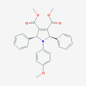 molecular formula C27H25NO5 B375293 dimethyl 1-(4-methoxyphenyl)-2,5-diphenyl-2,5-dihydro-1H-pyrrole-3,4-dicarboxylate 