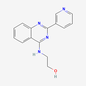 2-{[2-(3-pyridinyl)-4-quinazolinyl]amino}ethanol