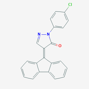 2-(4-chlorophenyl)-4-(9H-fluoren-9-ylidene)-2,4-dihydro-3H-pyrazol-3-one