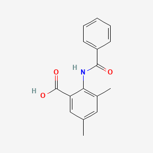 molecular formula C16H15NO3 B3752968 2-(benzoylamino)-3,5-dimethylbenzoic acid 