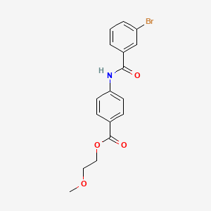 2-methoxyethyl 4-[(3-bromobenzoyl)amino]benzoate