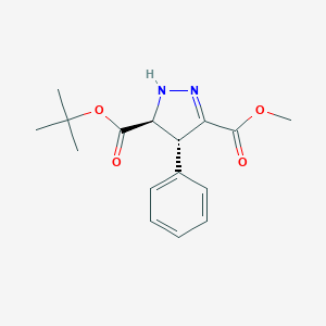 molecular formula C16H20N2O4 B375299 5-tert-butyl 3-methyl 4-phenyl-4,5-dihydro-1H-pyrazole-3,5-dicarboxylate 