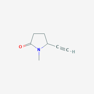 molecular formula C7H9NO B037530 5-Ethynyl-1-methyl-2-pyrrolidone CAS No. 118800-15-0