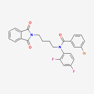 3-bromo-N-(2,4-difluorophenyl)-N-[4-(1,3-dioxo-1,3-dihydro-2H-isoindol-2-yl)butyl]benzamide