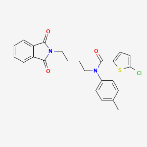 5-chloro-N-[4-(1,3-dioxo-1,3-dihydro-2H-isoindol-2-yl)butyl]-N-(4-methylphenyl)-2-thiophenecarboxamide