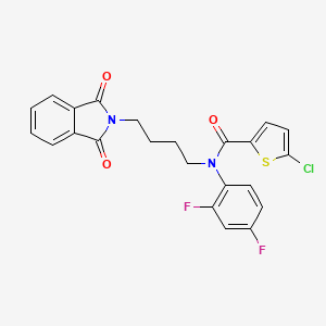 5-chloro-N-(2,4-difluorophenyl)-N-[4-(1,3-dioxoisoindol-2-yl)butyl]thiophene-2-carboxamide