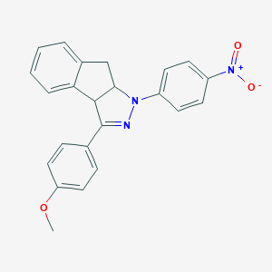 1-{4-Nitrophenyl}-3-(4-methoxyphenyl)-1,3a,8,8a-tetrahydroindeno[2,1-c]pyrazole