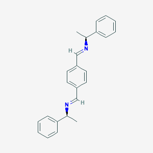 N-(1-phenylethyl)-N-(4-{[(1-phenylethyl)imino]methyl}benzylidene)amine
