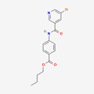 butyl 4-{[(5-bromo-3-pyridinyl)carbonyl]amino}benzoate