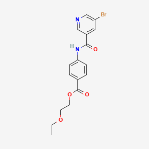 2-ethoxyethyl 4-{[(5-bromo-3-pyridinyl)carbonyl]amino}benzoate