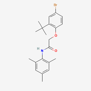 2-(4-bromo-2-tert-butylphenoxy)-N-(2,4,6-trimethylphenyl)acetamide