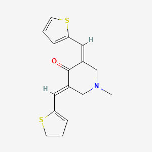 1-methyl-3,5-bis(2-thienylmethylene)-4-piperidinone