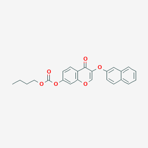 butyl 3-(2-naphthyloxy)-4-oxo-4H-chromen-7-yl carbonate