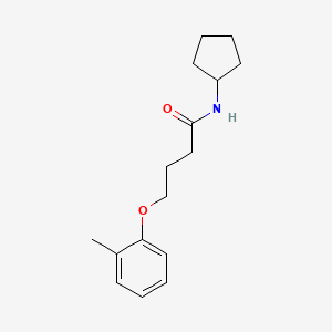 N-cyclopentyl-4-(2-methylphenoxy)butanamide