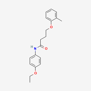 molecular formula C19H23NO3 B3753167 N-(4-ethoxyphenyl)-4-(2-methylphenoxy)butanamide 