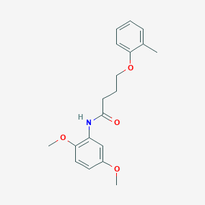 molecular formula C19H23NO4 B3753171 N-(2,5-dimethoxyphenyl)-4-(2-methylphenoxy)butanamide 