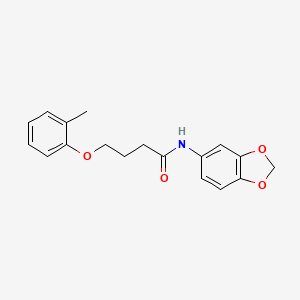 N-1,3-benzodioxol-5-yl-4-(2-methylphenoxy)butanamide