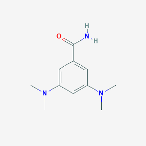 molecular formula C11H17N3O B037532 3,5-Bis(dimethylamino)benzamide CAS No. 120338-77-4