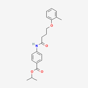 isopropyl 4-{[4-(2-methylphenoxy)butanoyl]amino}benzoate