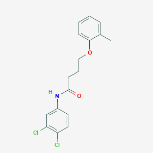 molecular formula C17H17Cl2NO2 B3753214 N-(3,4-dichlorophenyl)-4-(2-methylphenoxy)butanamide 