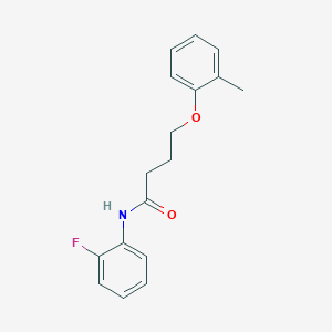 molecular formula C17H18FNO2 B3753217 N-(2-fluorophenyl)-4-(2-methylphenoxy)butanamide 