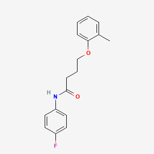 N-(4-fluorophenyl)-4-(2-methylphenoxy)butanamide