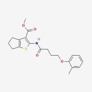 methyl 2-{[4-(2-methylphenoxy)butanoyl]amino}-5,6-dihydro-4H-cyclopenta[b]thiophene-3-carboxylate