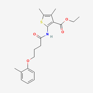 Ethyl 4,5-dimethyl-2-[4-(2-methylphenoxy)butanoylamino]thiophene-3-carboxylate