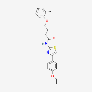 N-[4-(4-ethoxyphenyl)-1,3-thiazol-2-yl]-4-(2-methylphenoxy)butanamide