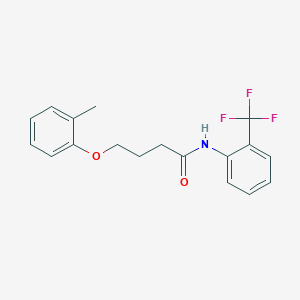 4-(2-methylphenoxy)-N-[2-(trifluoromethyl)phenyl]butanamide