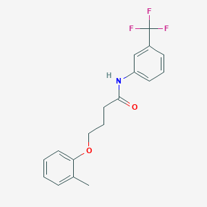 4-(2-methylphenoxy)-N-[3-(trifluoromethyl)phenyl]butanamide