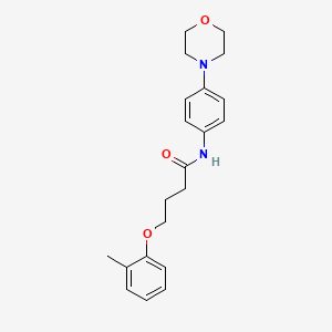 4-(2-methylphenoxy)-N-[4-(4-morpholinyl)phenyl]butanamide