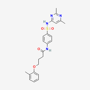 N-[4-(2,6-Dimethyl-pyrimidin-4-ylsulfamoyl)-phenyl]-4-o-tolyloxy-butyramide