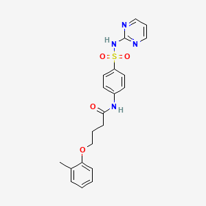 4-(2-methylphenoxy)-N-[4-(pyrimidin-2-ylsulfamoyl)phenyl]butanamide