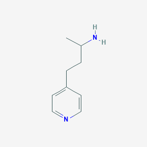 molecular formula C9H14N2 B037534 4-(3-氨基丁基)吡啶 CAS No. 114425-75-1