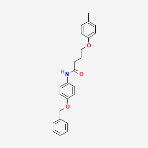 N-[4-(benzyloxy)phenyl]-4-(4-methylphenoxy)butanamide