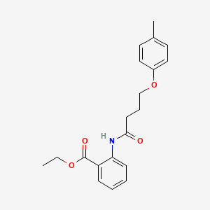 ethyl 2-{[4-(4-methylphenoxy)butanoyl]amino}benzoate