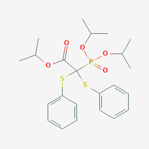 molecular formula C23H31O5PS2 B375344 Isopropyl (diisopropoxyphosphoryl)[bis(phenylsulfanyl)]acetate 