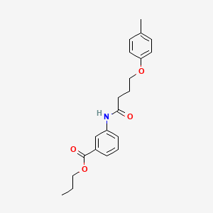 propyl 3-{[4-(4-methylphenoxy)butanoyl]amino}benzoate