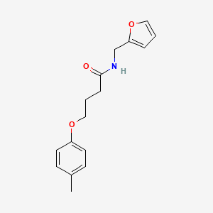 molecular formula C16H19NO3 B3753456 N-(2-furylmethyl)-4-(4-methylphenoxy)butanamide 