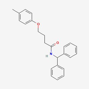 N-(diphenylmethyl)-4-(4-methylphenoxy)butanamide